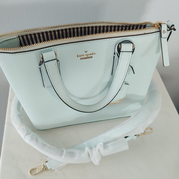 KATE SPADE Cameron Street Small Lucie Leather Shoulder Bag island waters - Picture 5 of 16